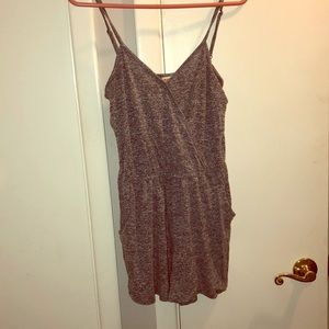 Grey Medium Mossimo romper with pockets